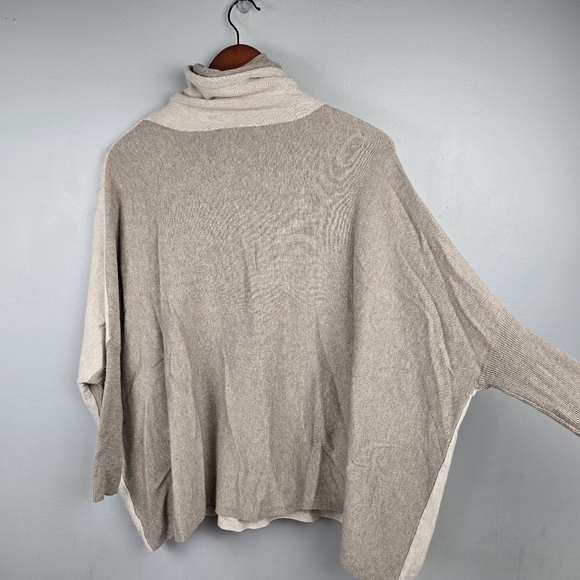 RENUAR Cowl Knit Oversized Sweater Cream Womens Size XS Old Money‎ Quiet Luxury - Picture 9 of 13